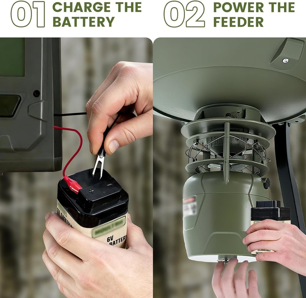 6V Battery Replacement Charger with LED Indicator & Self-Adapting Plug Design