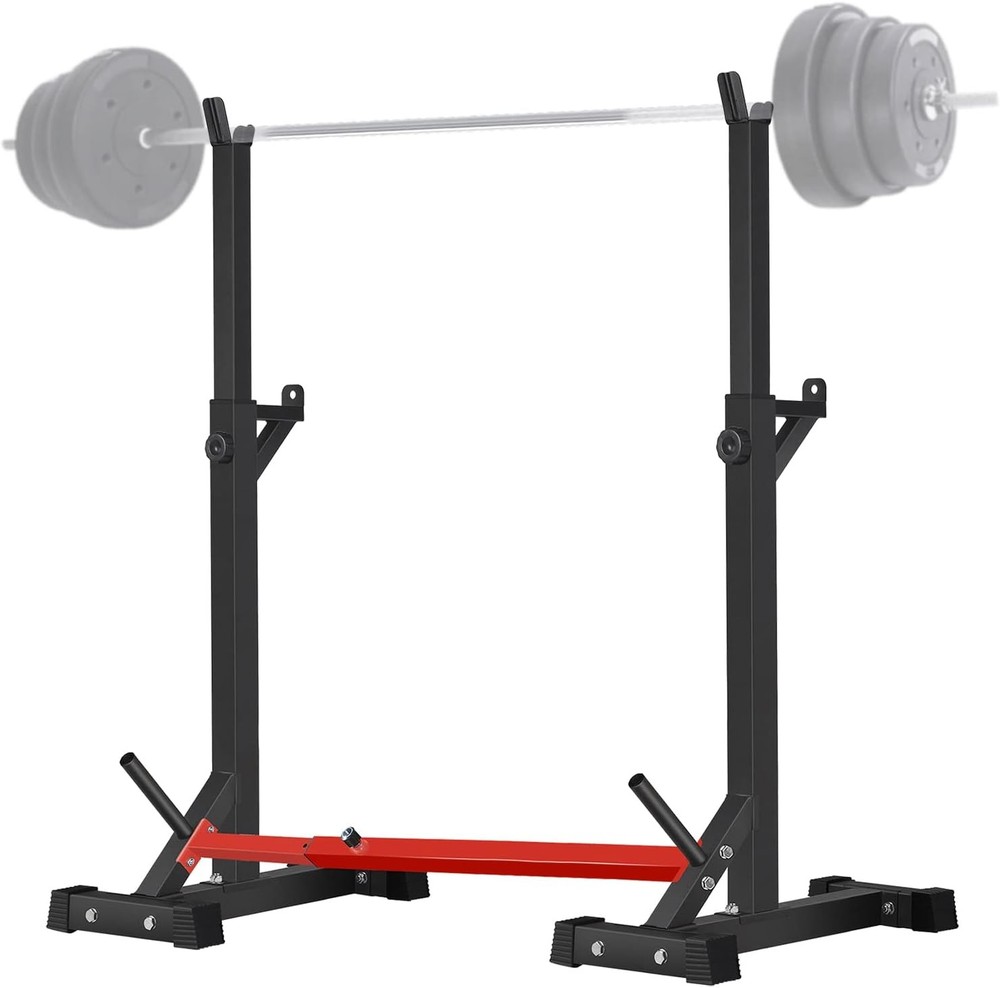 CANPA Adjustable Squat Rack Stand Multi-Function Barbell Rack Weight Lifting Gym