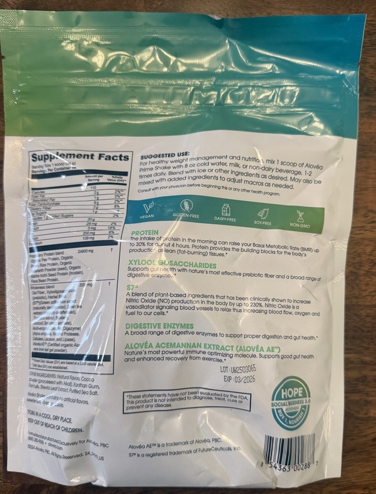 Prime Premium Plant-Based Nitro Boosting Multi-Purpose Shake
