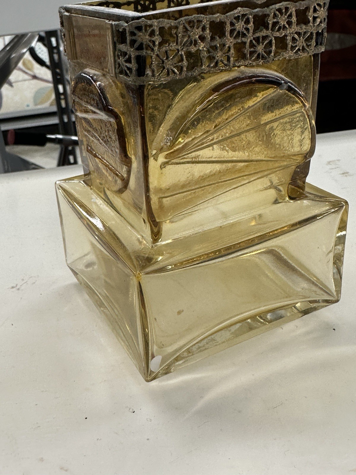 Art Glass Vase By Pentti Sarpaneva For Oy Kumela, 1960s Brutalist Mid-Mod 5-1/2"