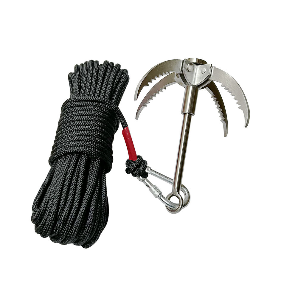 Grappling Hook Folding Survival Claw Multifunctional Stainless Steel For Outdoor