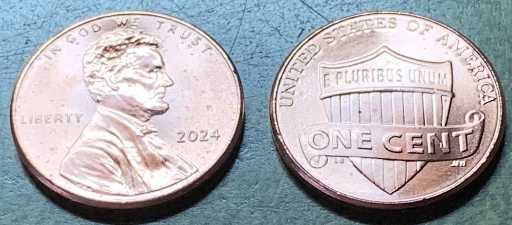 2024 P Lincoln Shield Cent BU Brilliant Uncirculated