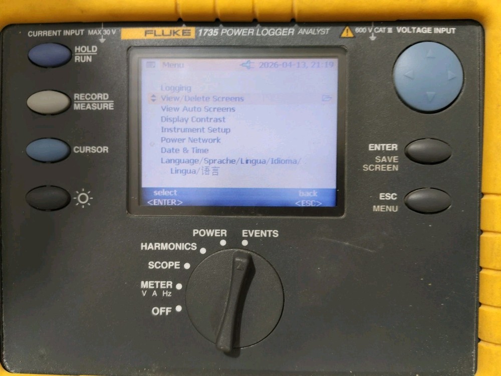 Fluke 1735 Power Logger Analyst
