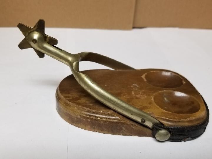 Vintage Brass Spur Tray