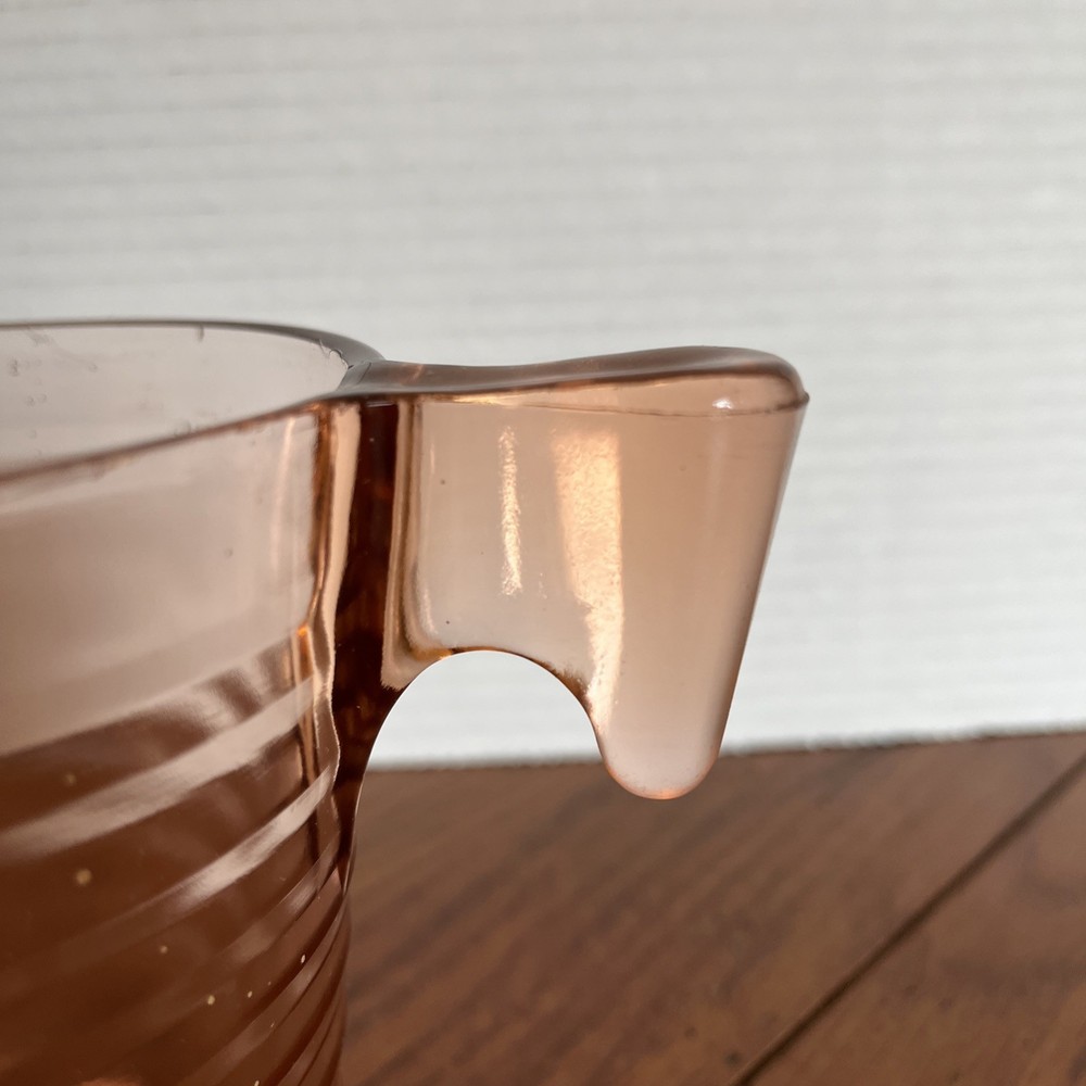 US Glass Slick Handle Pink 2 Cup Measuring Pitcher