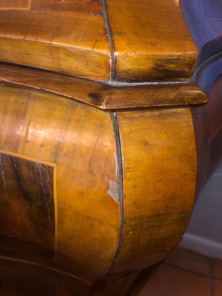 Rare Antique Bombe Secretary