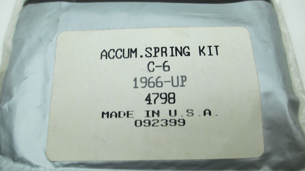 TOLEDO TRANS -KIT ACCUMULATOR SPRING KIT C-6 1966-UP