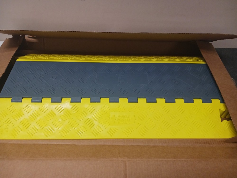 Cable Protector,Hinged,3 Channels,3 ft. POWER FIRST 32RX19