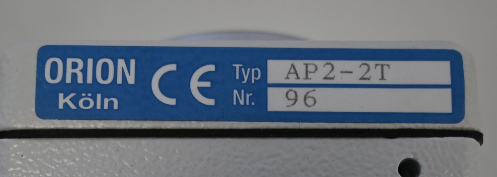 Orion AP2-2T key switch control station with stop button including key