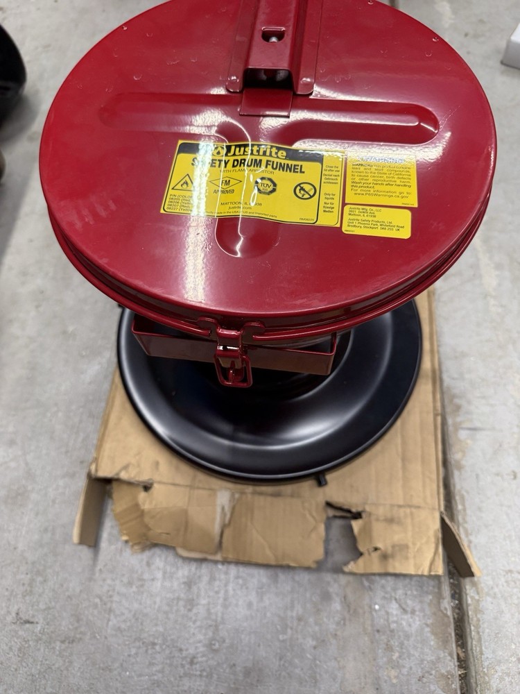 Justrite Safety Funnel w/adapter Lid