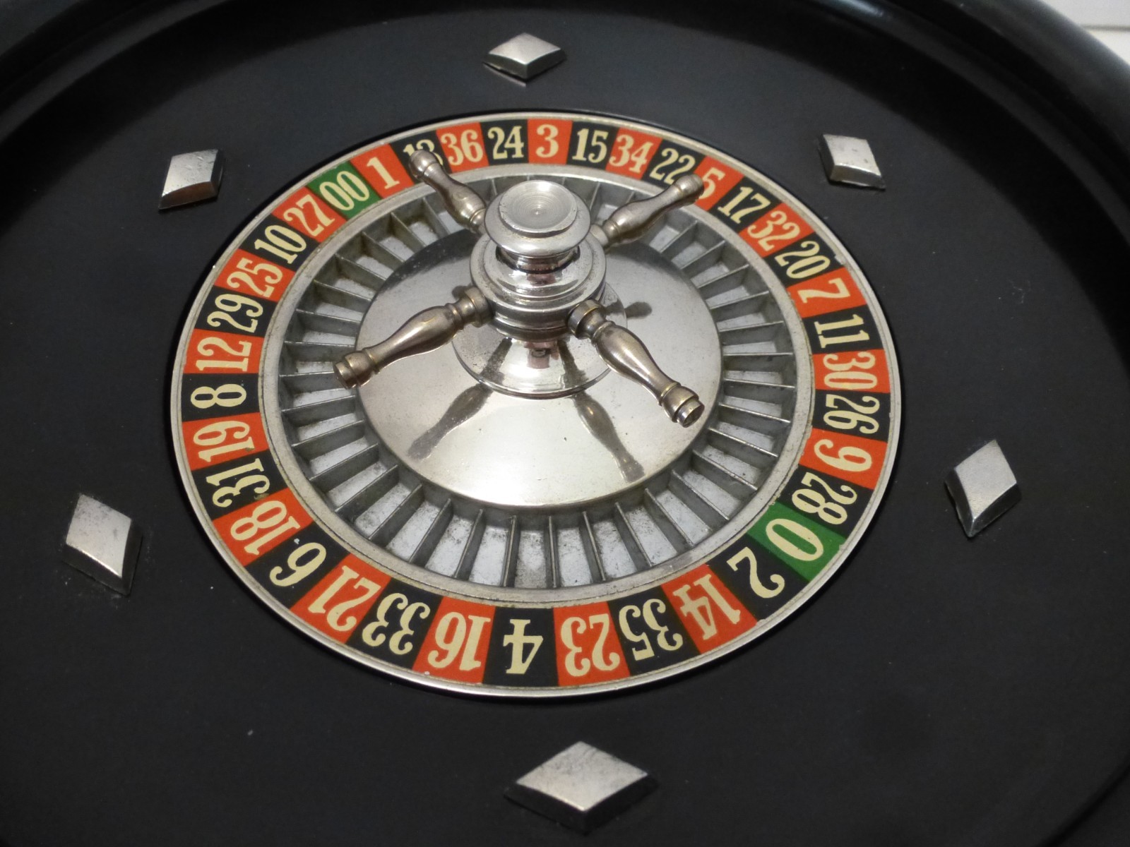 Vintage Roulette Wheel Josa Games Bakelite 10" USA Gaming Casino