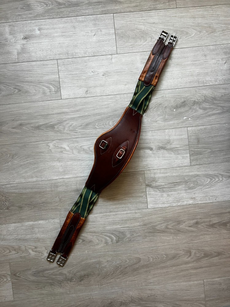 Devoucoux 50-Inch Girth - Padded Leather and Elastic - EUC