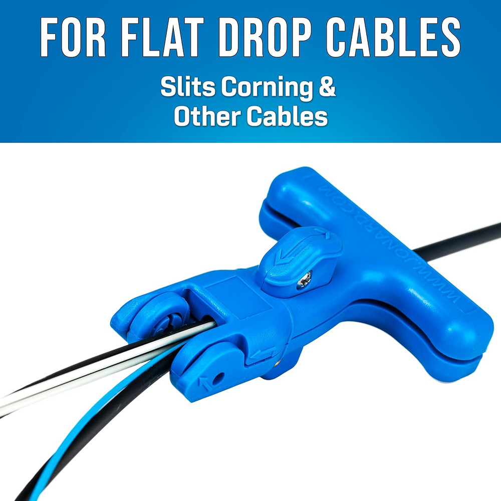 FOD-2000 Fiber Optic Drop Cable Slitter for 0.250" Flat Cable, Blue