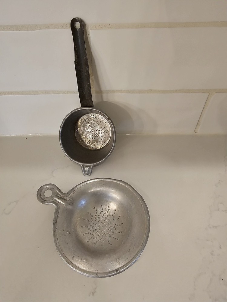 Two Vintage Tea Strainers