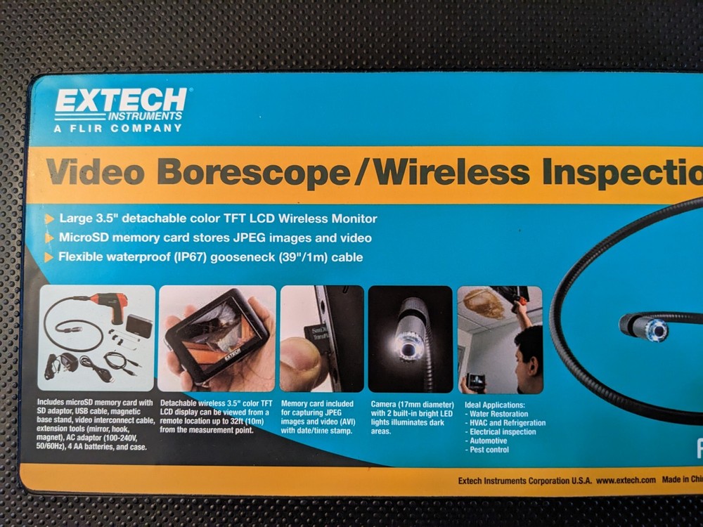 ExTech BR200 Video Borescope/Wireless Inspection Camera