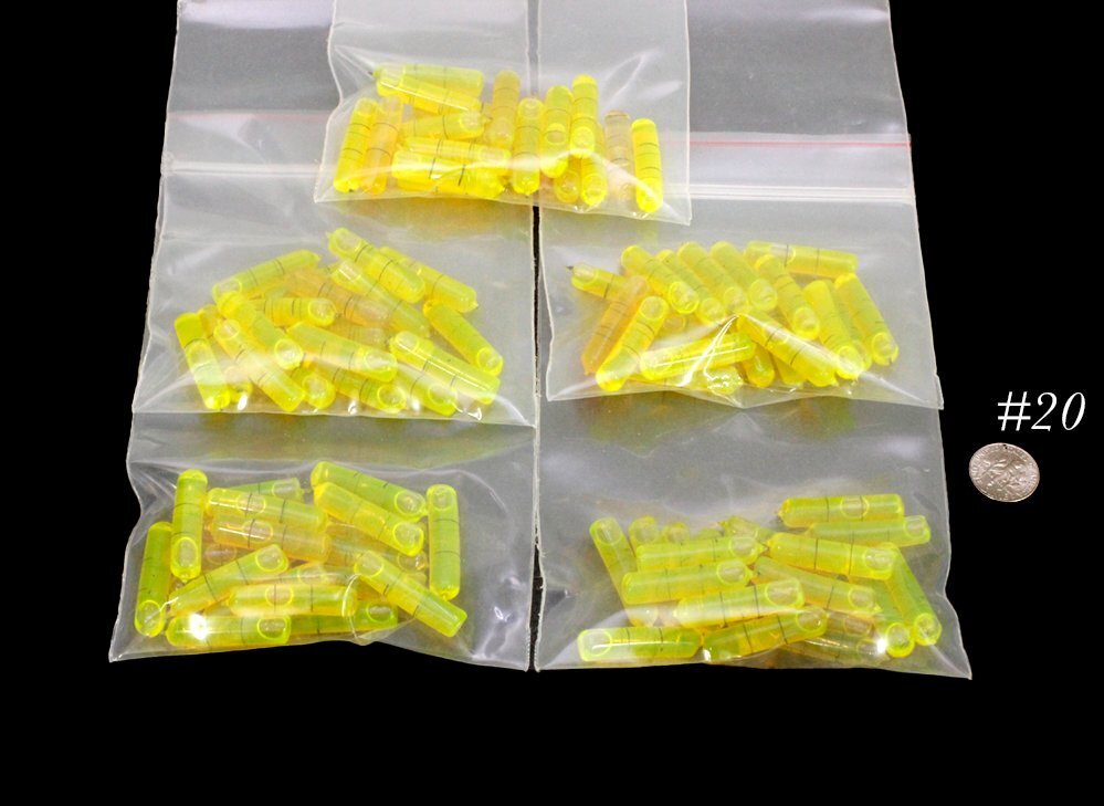 Level bubble VIAL REPLACEMENT PARTS Starrett? Stanley? davis tools 1 1/4 length