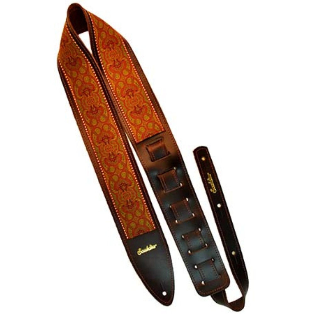 Souldier Torpedo 2.5" Guitar Strap - "Arabesque" Red