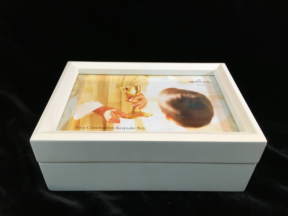 Hallmark First Communion White Keepsake Box