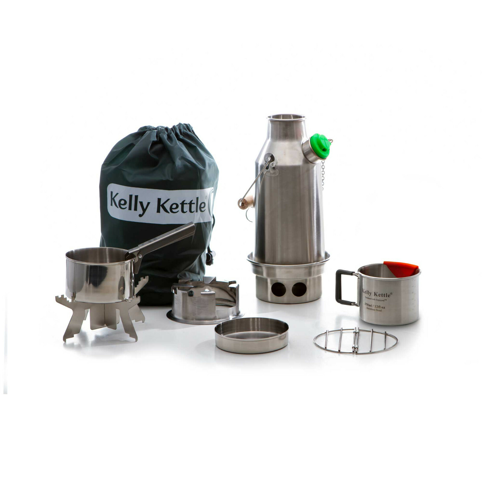 Kelly Kettle Stainless Steel Small Trekker & Kit