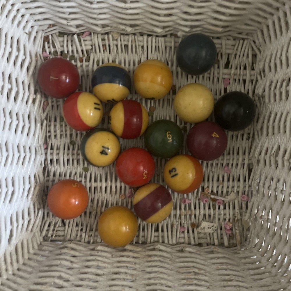 Vintage Pool Balls Set