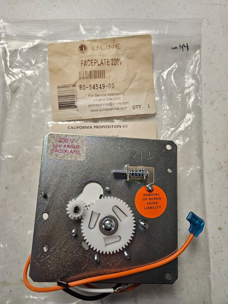 80-54549-00 220V ICEMACHINE TIMER FACEPLATE