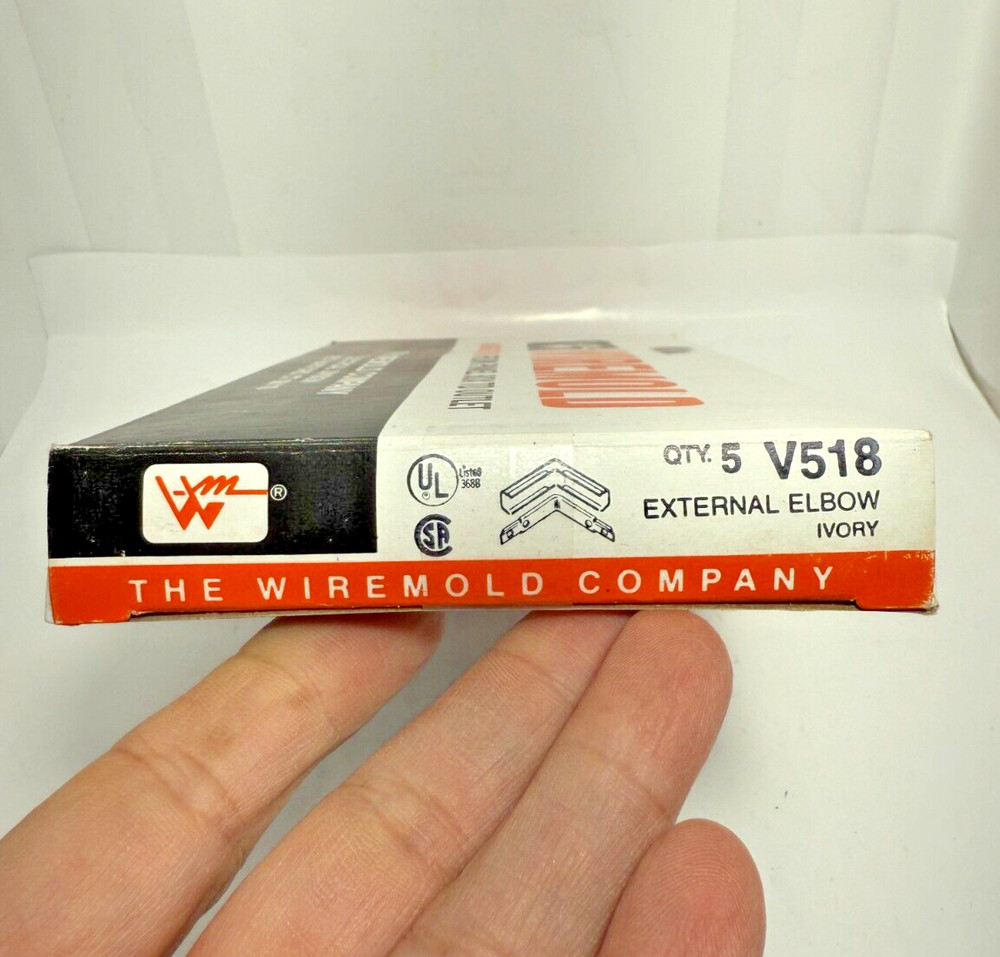 5-Pack Wiremold Ivory External Elbow V518 Outside Raceway Fitting