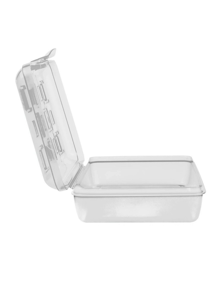 QTY 10 - Sterilite Small Pencil Box Plastic, Clear