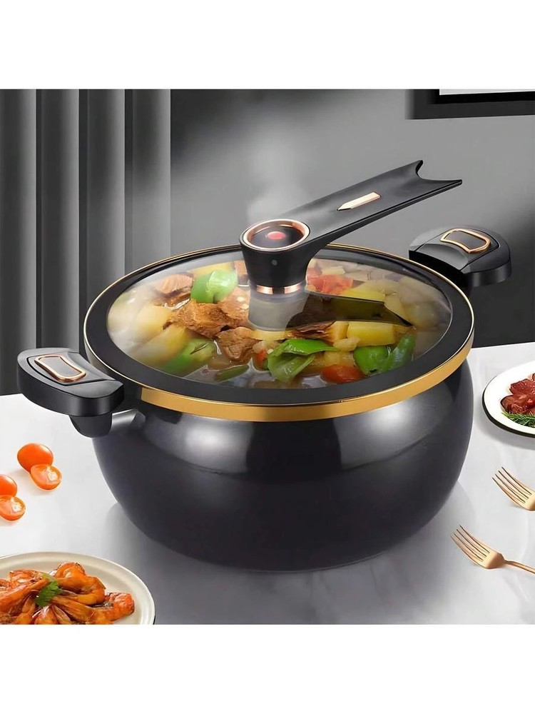 Micro Pressure Cooke Non-Stick Pot 8L 8.45Qt Multi-Function Cooking Open