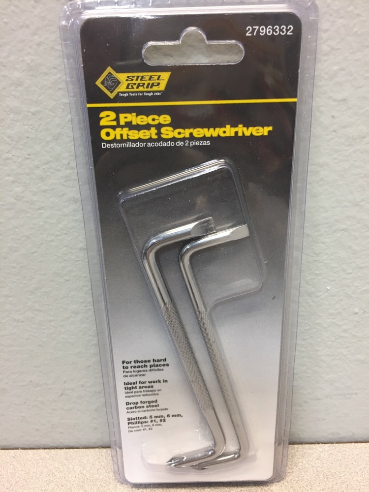 Steel Grip DR76550 2 pc. Phillips/Slotted Offset Screwdriver Set