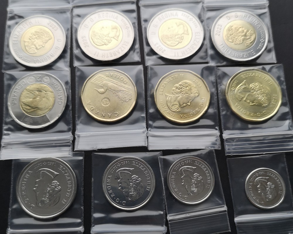 ***CANADA 2023 QUEEN COMPLETE UNCIRCULATED COINS SET ***