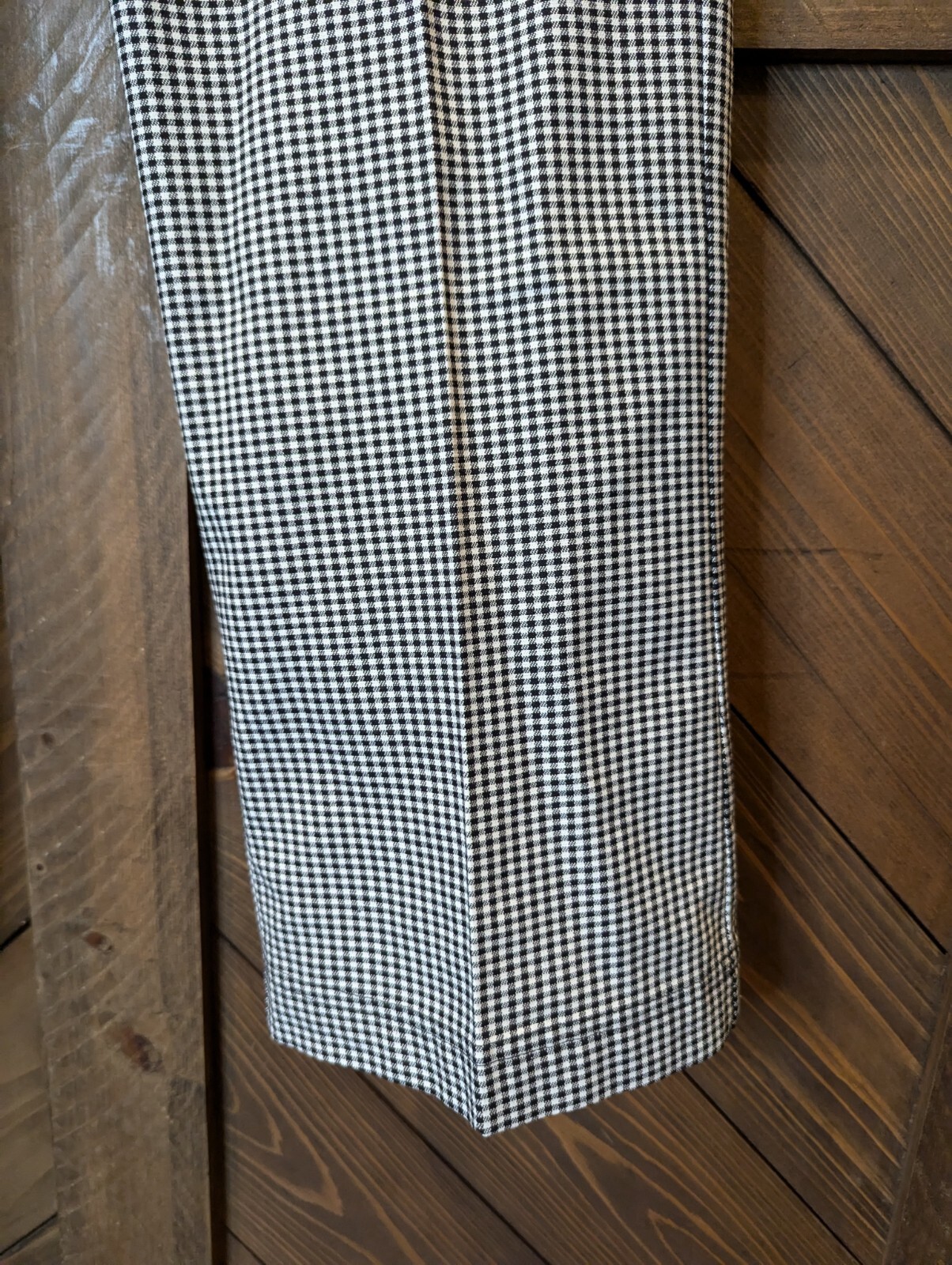 Chef Works Drawstring Pants Small Pockets Black White Check NEW with TAG