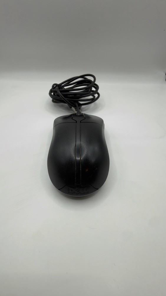 Dell Black USB Scroll Wheel 3button Optical Mouse wired keyboard PC computer