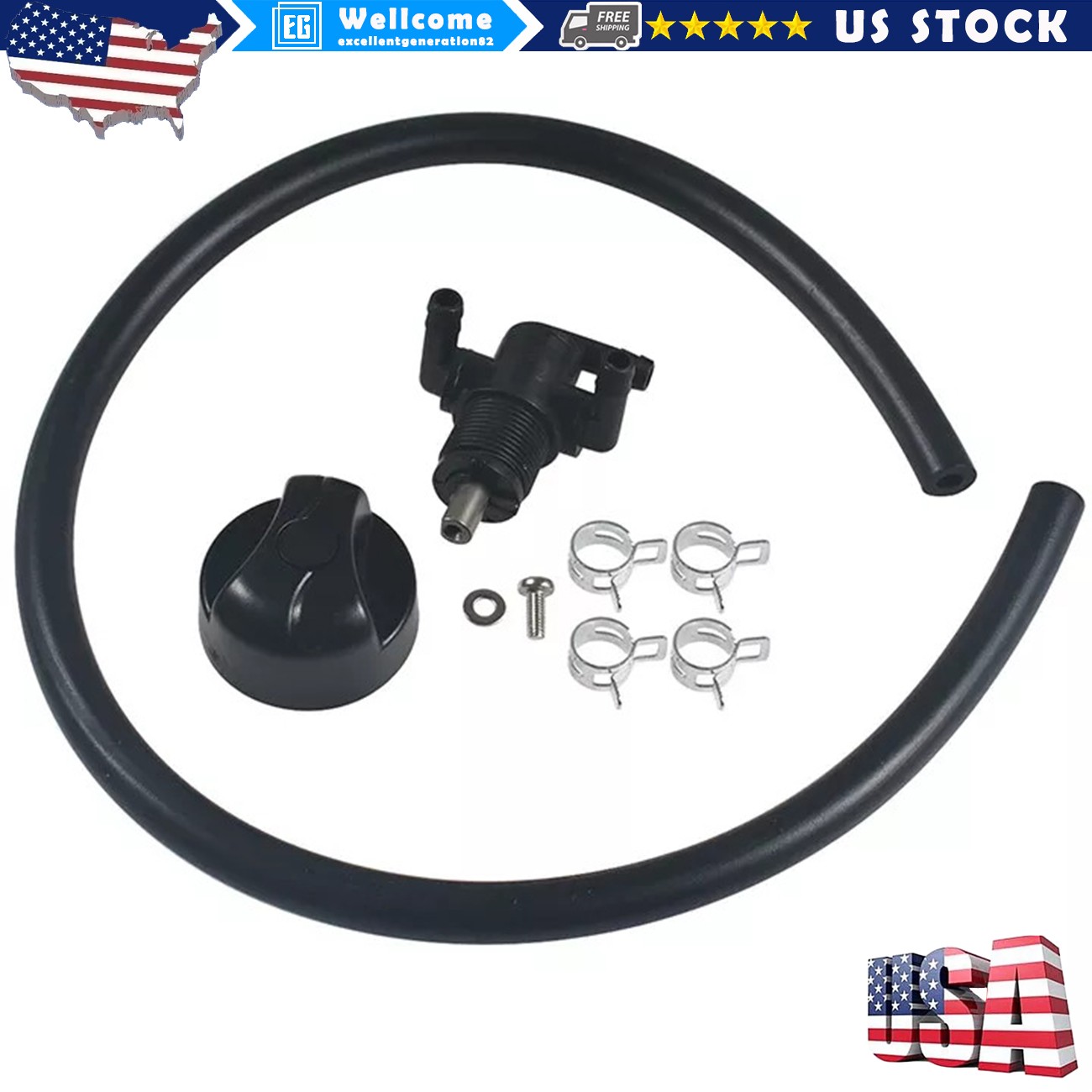 For Polaris 3-Way Fuel Shut Off Valve Petcock Sportsman 500 325 335 400 7052161