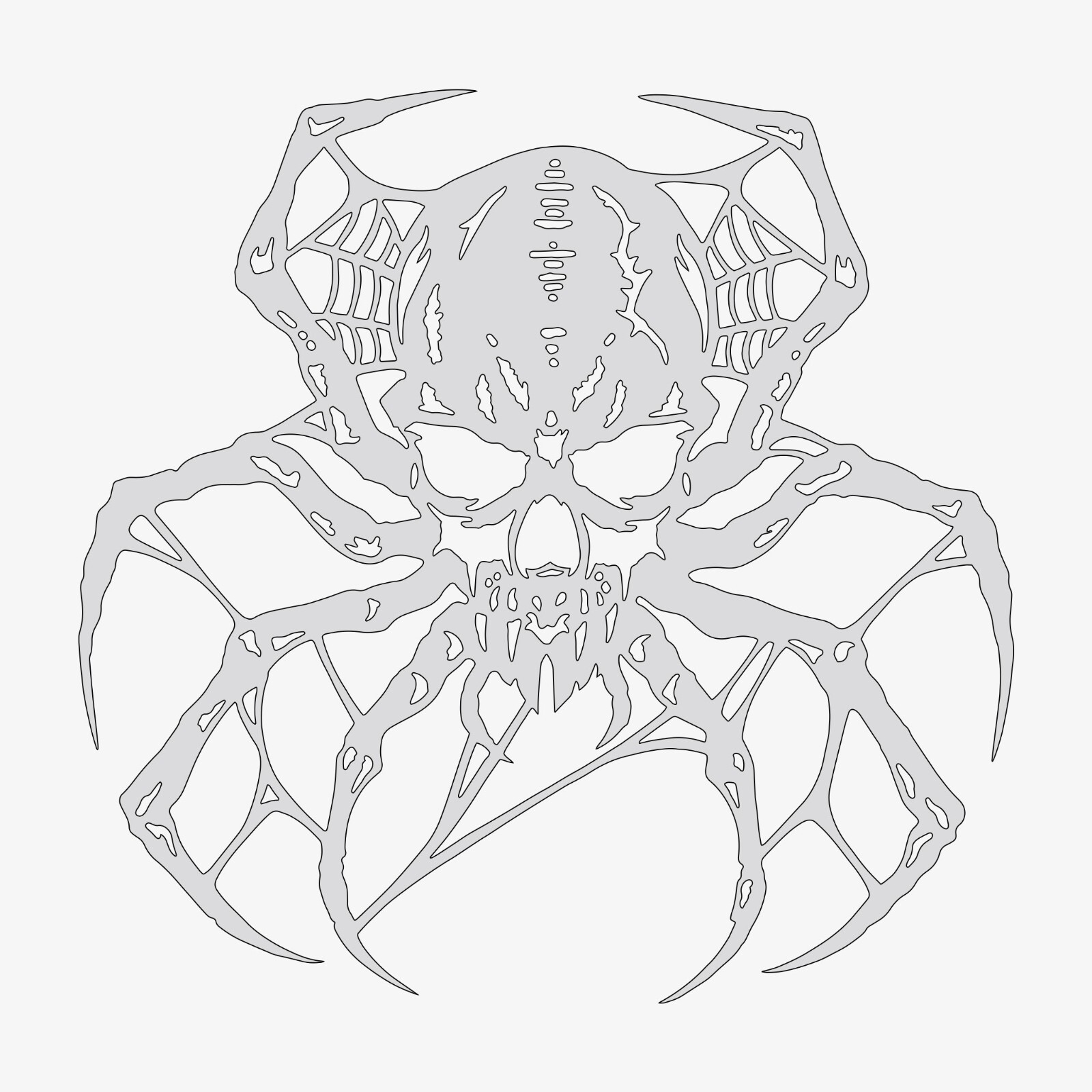 Spider #1 - Reusable Airbrush Stencil Template