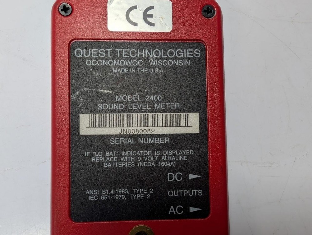 Quest Technologies 2400 Sound Level Meter w/ Case