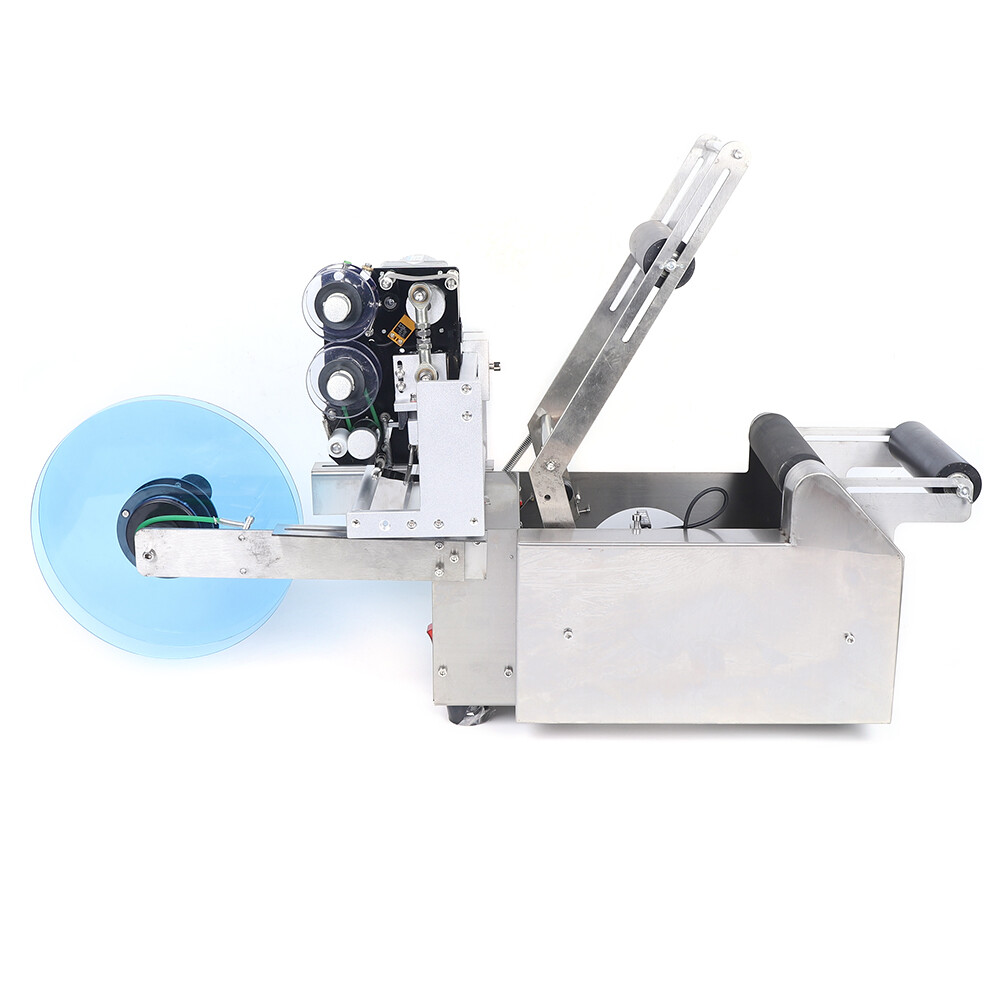 Semi-Automatic Round Bottle Labeling Machine, 20-40pc/Min Labeling Speed Labeler