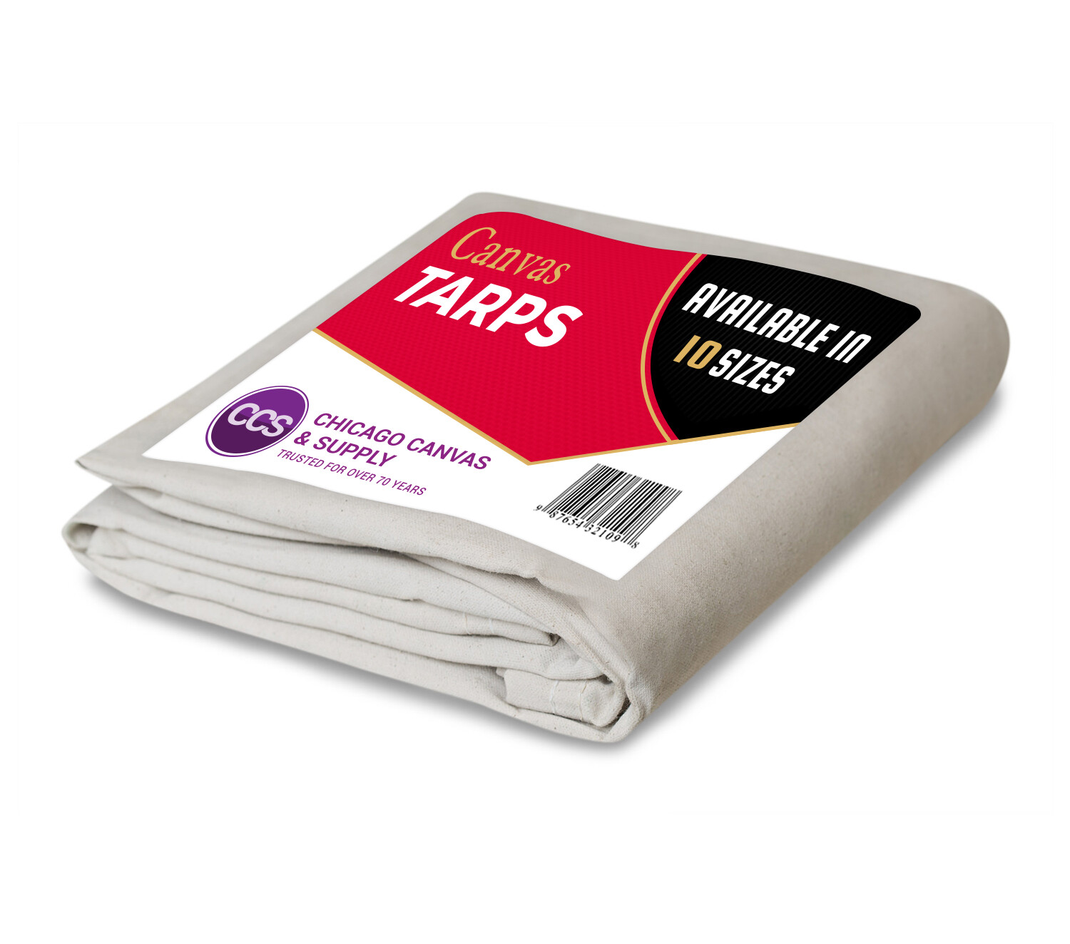 Heavy Duty Canvas Tarp - Water and Mildew Resistant