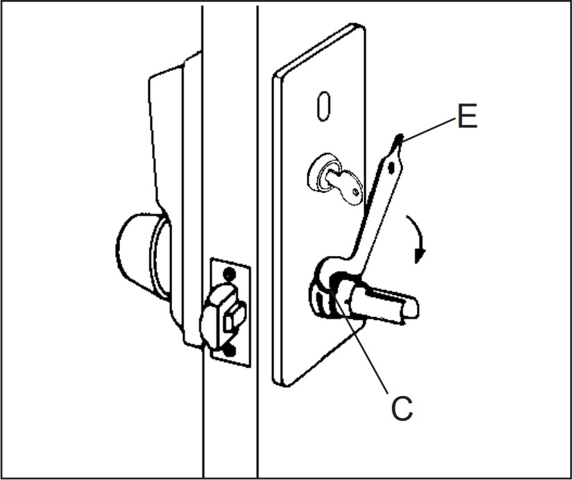 Locksmith Spanner Wrench for Schlage Locks Install Simplex Lever Knob Lock Tool