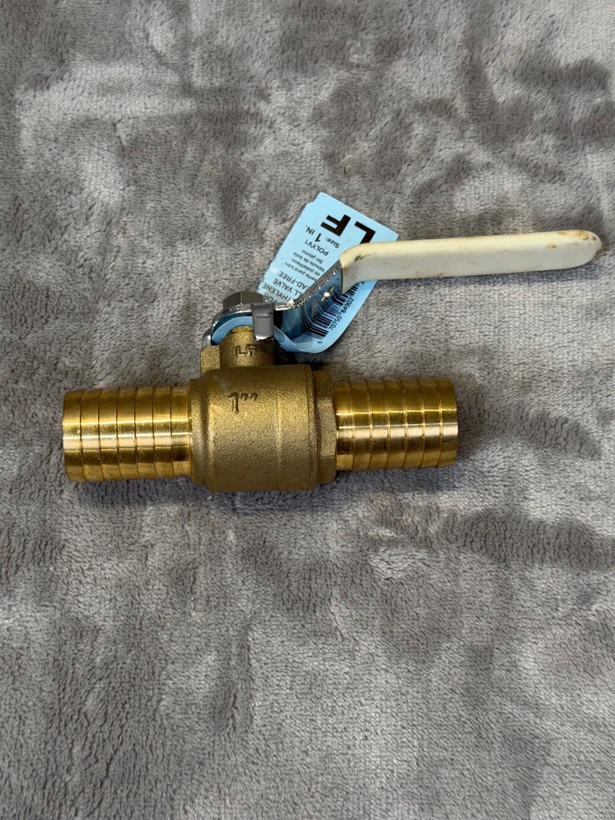 APOLLO POLYV1 1 in. Brass Insert Poly Ball Valve