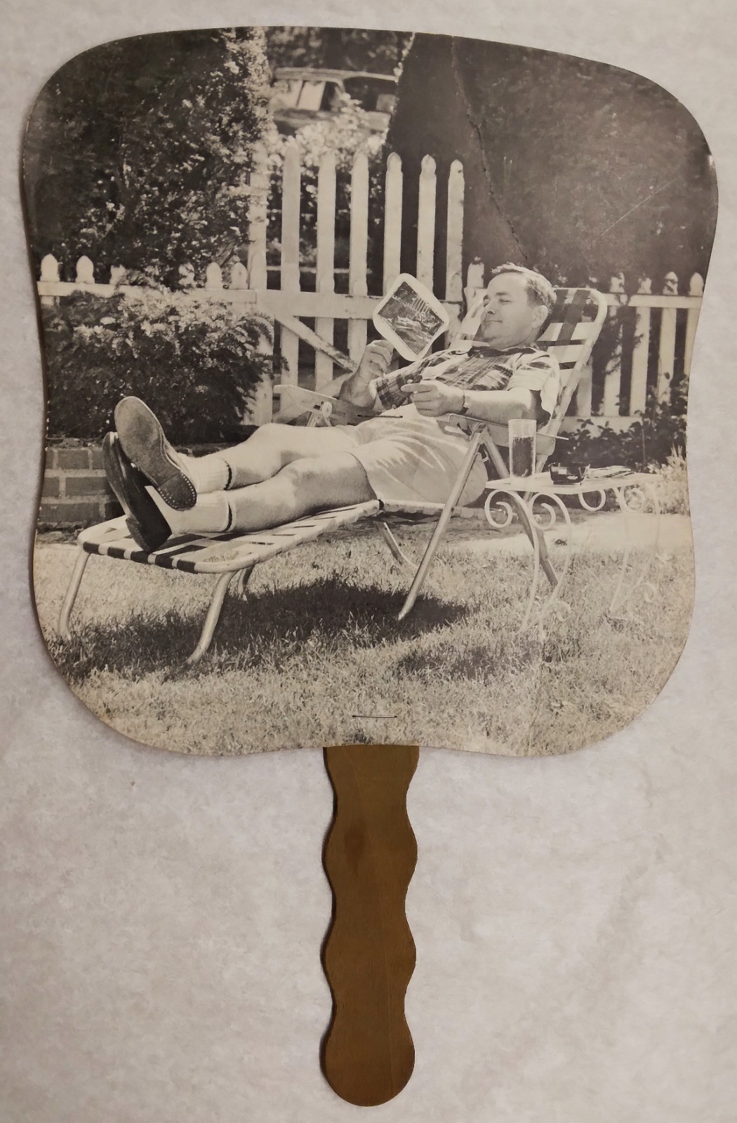 Cincinnati Grinding Wheels c1975 Hand Held Ad Fan Used