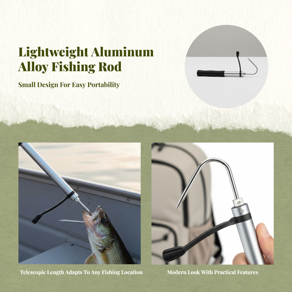 Telescopic Stainless Steel Gaff