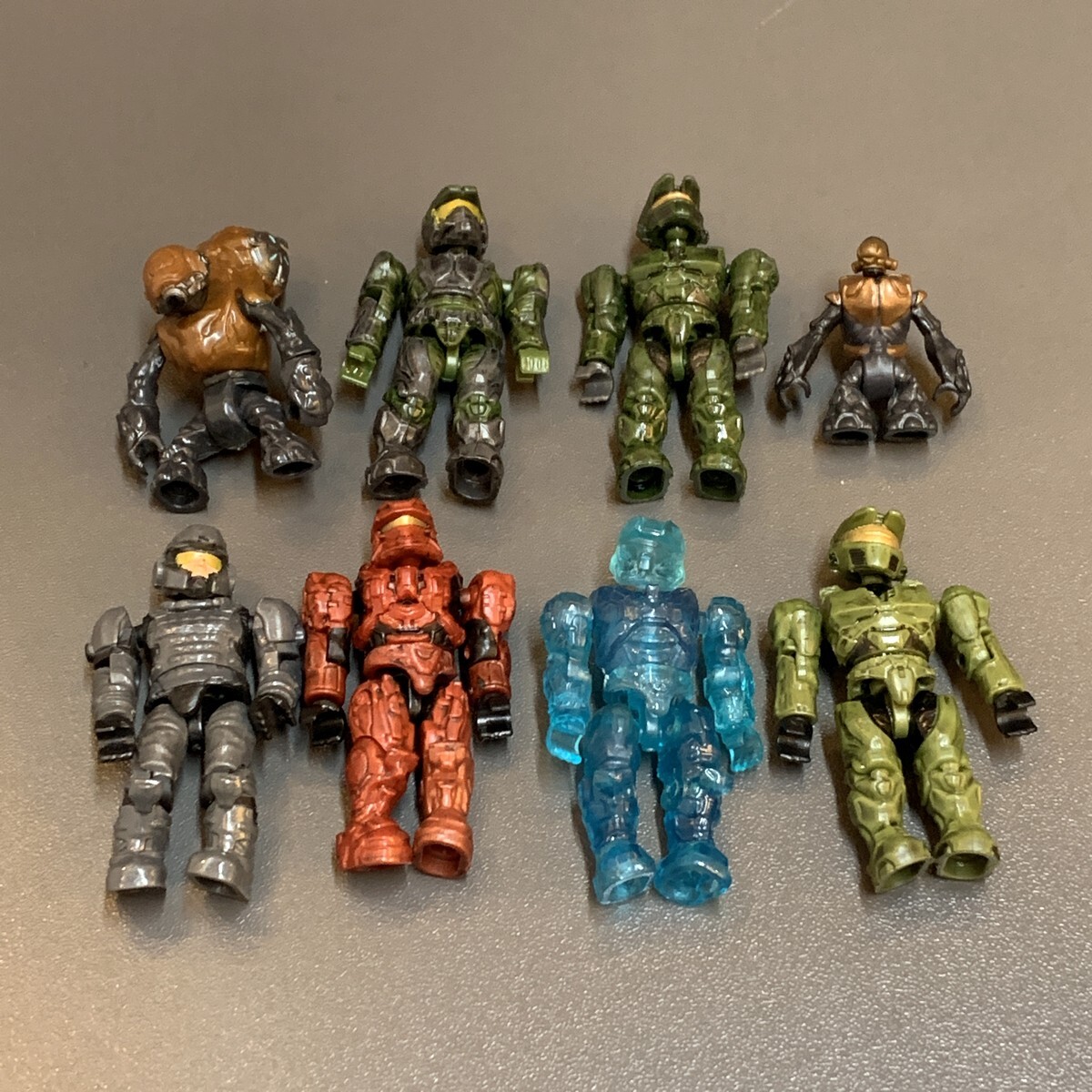 Random 45Pcs (15 Figures +30 Gun) HALO Mega Bloks CONSTRUX Unsc Elite SPARTAN #A