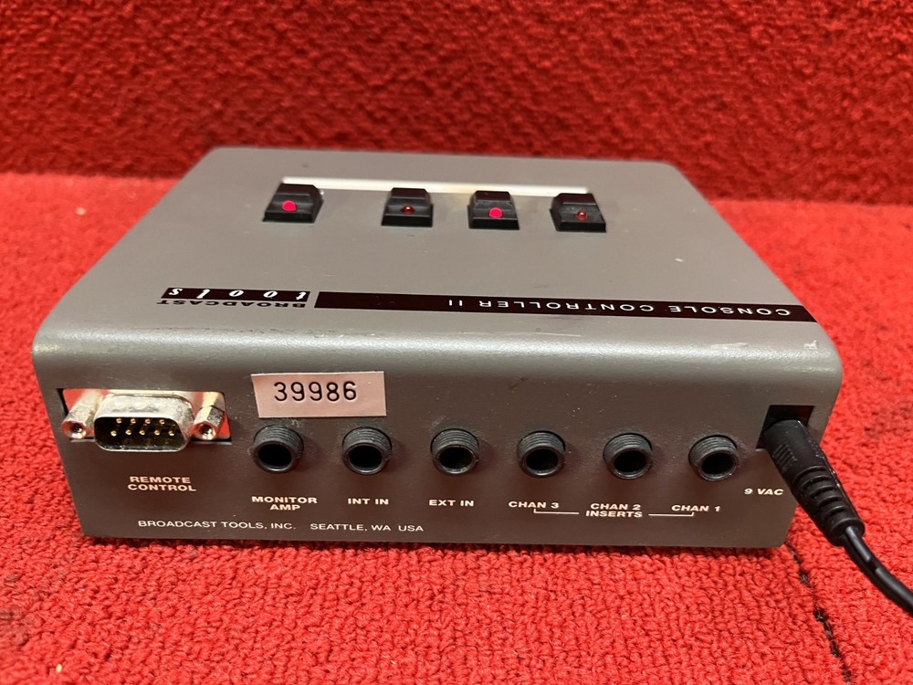 Used Gray Broadcast Tools Console Controller II Tested Works Good Condition