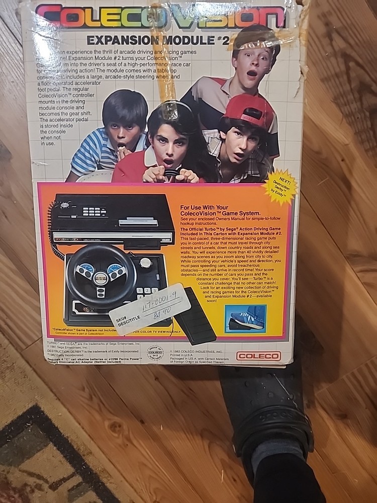 Coleco Vision Expansion Module #2 Steering Wheel