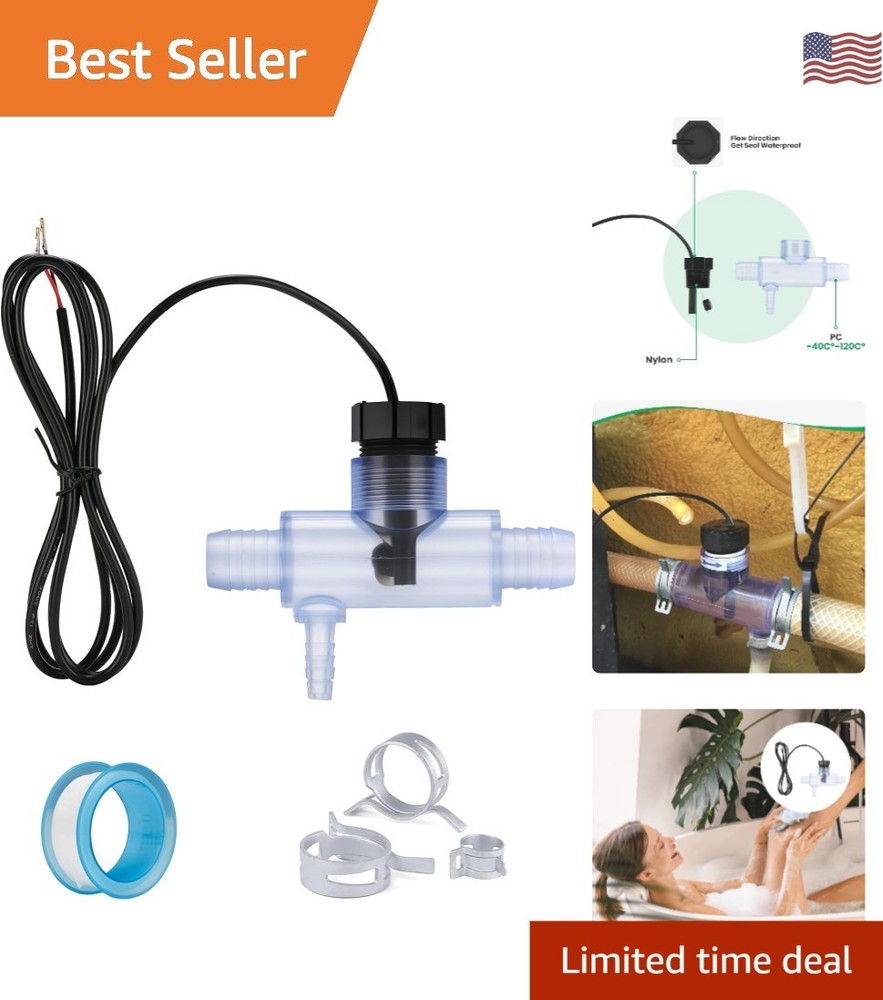 Efficient Flow Switch for Hot Tubs - Clear Fault Resolution & Easy Installation