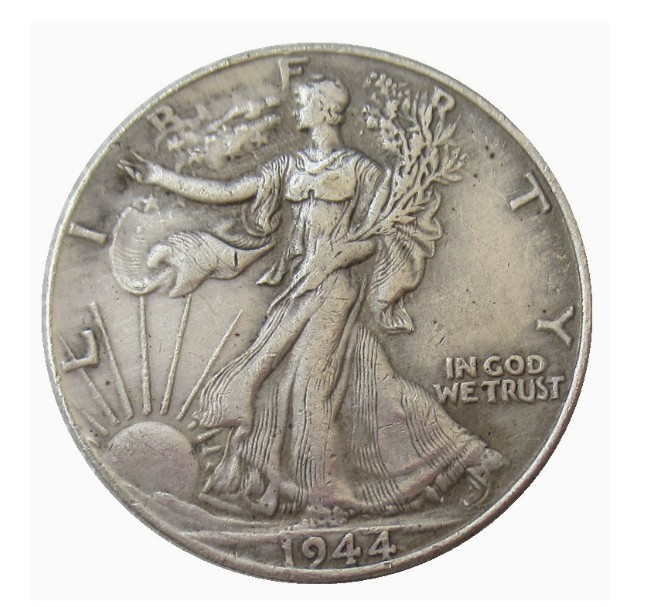 Bulk Lot of 3 1944-1946-S Half Dollar Walking Statue of Liberty Silver Coin