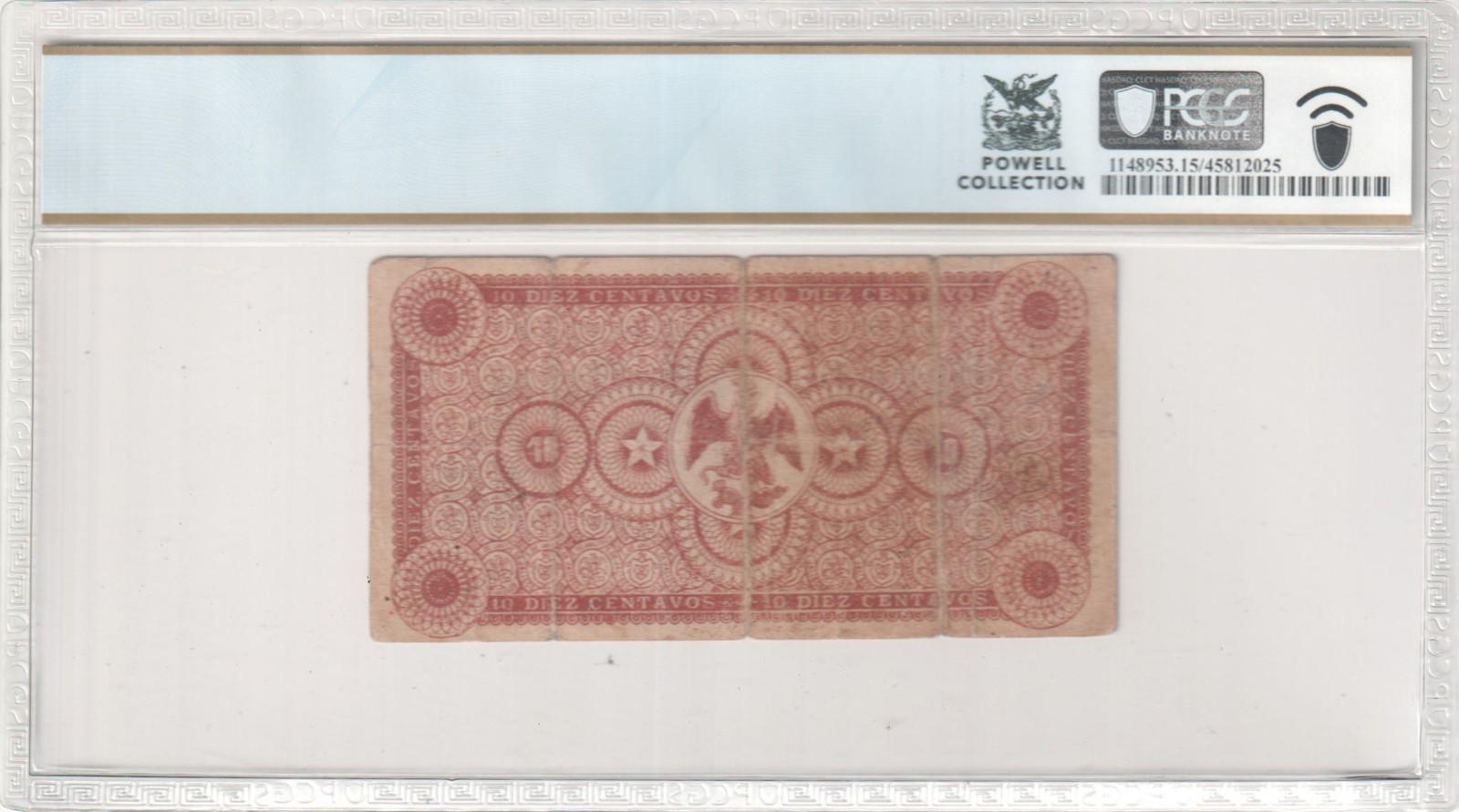 M2324 Mexico Revolution Jalisco 10 Centavos 1914 P S853 PCGS 15 MPM Plate Note