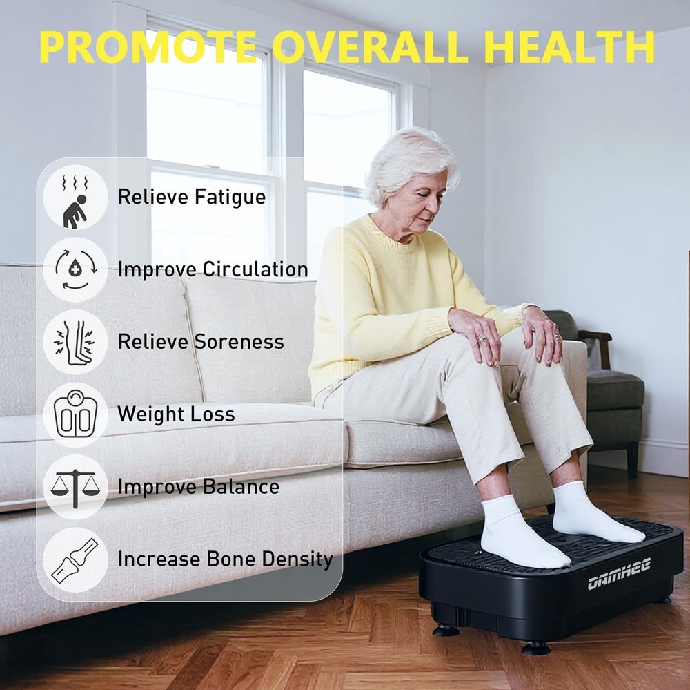 Vibrating Board Exercise Machine, Vibrating Platform for Lymphatic Drainage, ...