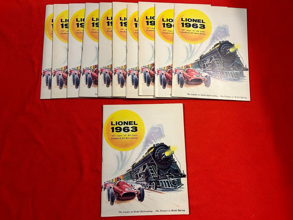 ORIGINAL LIONEL POSTWAR 1963 CONSUMER TRAIN CATALOG IN C8/9 CONDITION