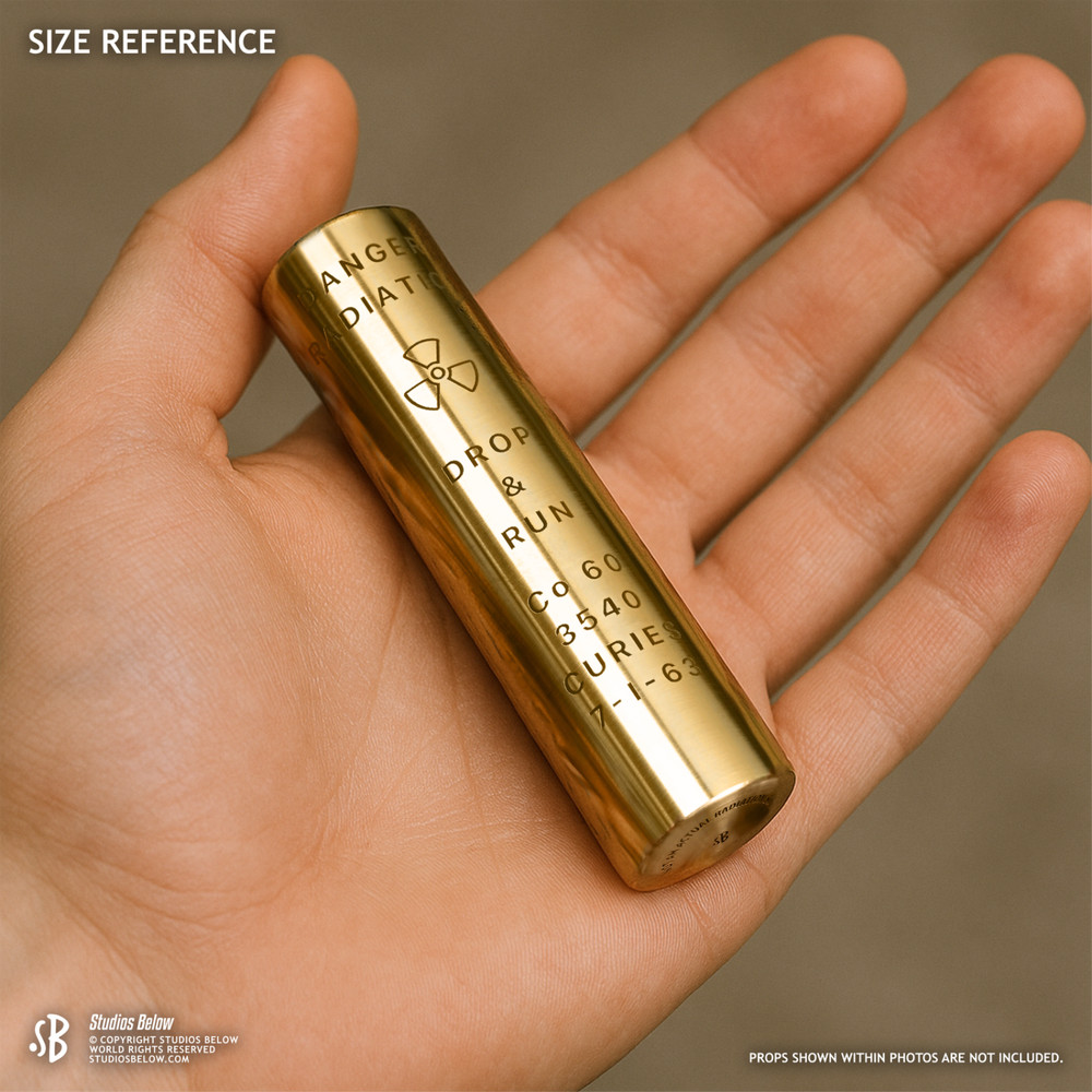 Solid Brass Cobalt-60 Drop & Run Prop Replica (Samut Prakan Radiation Source)